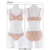 【ノンワイヤー】ガーリーリボンワッフルブラジャー&フルバックショーツ | Dazzy | 詳細画像11