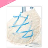 【3点セット】ガーリーリボンレースアップブラジャー&フルバック&Tバックショーツ | Dazzy | 詳細画像11 