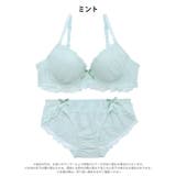 ピュアリボンフリルレースブラジャー&フルバックショーツ | Dazzy | 詳細画像8 