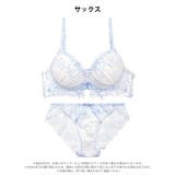 【かとゆり着用】パステルフラワーレースアップブラジャー&バック透けフルバックショ… | Dazzy | 詳細画像10 