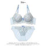 パステルドロップフルール脇高ブラジャー&フルバックショーツ | Dazzy | 詳細画像9