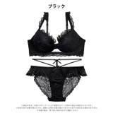 【かとゆり着用】ドーリーリボンコードブラジャー&バック透けフルバックショーツ | Dazzy | 詳細画像9 
