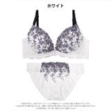 エレガントリボンブルーム脇高ブラジャー&フルバックショーツ | Dazzy | 詳細画像9