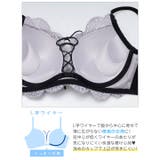 【かとゆり着用】グレイスフラワーレースアップブラジャー&フルバックショーツ | Dazzy | 詳細画像12 