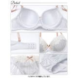クラッシープリーツレースブラジャー&フルバックショーツ | Dazzy | 詳細画像12 