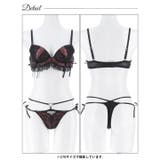 メルティハートドーリーブラジャー&サイド紐Tバックショーツ | Dazzy | 詳細画像16 