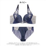 グロッシーフルールヴェール脇高ブラジャー&バック透けフルバックショーツ | Dazzy | 詳細画像7