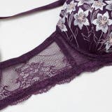 【EFサイズ】ムーンライトフルール脇高ブラジャー&バック透けTバックショーツ | Dazzy | 詳細画像12