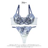 ボタニカルリボンレースアップ脇高ブラジャー&Tバックショーツ | Dazzy | 詳細画像11