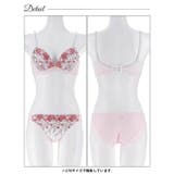 ブルーミングフラワーガーデン脇高ブラジャー&フルバックショーツ | Dazzy | 詳細画像14
