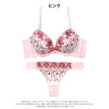 ブルーミングフラワーガーデン脇高ブラジャー&Tバックショーツ | Dazzy | 詳細画像10 