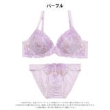 パステルフェミニンフローラルブラジャー&フルバックショーツ | Dazzy | 詳細画像7