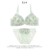 パステルフェミニンフローラルブラジャー&フルバックショーツ | Dazzy | 詳細画像8