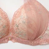 ブルームシャイニーチュール脇高ブラジャー&フルバックショーツ | Dazzy | 詳細画像13