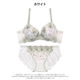 ブライトフルール脇高ブラジャー&フルバックショーツ | Dazzy | 詳細画像8 