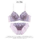 ノーブルシアーフルール脇高ブラジャー&フルバックショーツ | Dazzy | 詳細画像9 