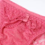 【3点セット】ロマンティックリボンレース脇高ブラジャー&バック透けフルバック&T… | Dazzy | 詳細画像14 