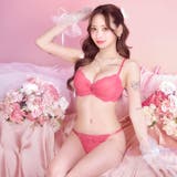 【3点セット】ロマンティックリボンレース脇高ブラジャー&バック透けフルバック&T… | Dazzy | 詳細画像9 