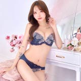 グレイスブロッサム脇高ブラジャー&フルバックショーツ | Dazzy | 詳細画像8