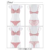 【3点セット】ワンカラーコード脇高ブラジャー&バック透けフルバック&Tバックショ… | Dazzy | 詳細画像12 