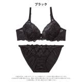 【EFサイズ】グレイスシャイニーエンブロイダリーブラジャー&フルバックショーツ | Dazzy | 詳細画像10 