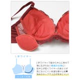 【EFサイズ】グレイスシャイニーエンブロイダリーブラジャー&フルバックショーツ | Dazzy | 詳細画像12 