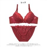 【EFサイズ】グレイスシャイニーエンブロイダリーブラジャー&フルバックショーツ | Dazzy | 詳細画像9 