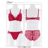 ミステリアスダークレーシィブラジャー&バック透けフルバックショーツ | Dazzy | 詳細画像14