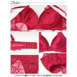【EFサイズ】ミステリアスダークレーシィブラジャー&バック透けフルバックショーツ | Dazzy | 詳細画像15