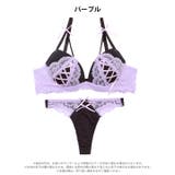 メルティリボンレースアップブラジャー&Tバックショーツ | Dazzy | 詳細画像9