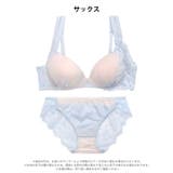 センシュアルアシンメトリーブロッサム脇高ブラジャー&フルバックショーツ | Dazzy | 詳細画像11