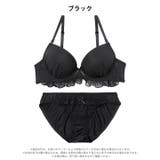 ワンカラーフリルコットンブラジャー&フルバックショーツ | Dazzy | 詳細画像9 