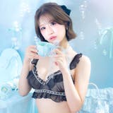 ガーリーシアーフリルブラジャー&フルバックショーツ | Dazzy | 詳細画像2