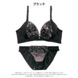 エレガントブロッサム脇高ブラジャー&フルバックショーツ | Dazzy | 詳細画像10