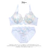 ペールパステルドロップ脇高ブラジャー&フルバックショーツ | Dazzy | 詳細画像9