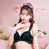 メルティフリルレースブラジャー&バック透けフルバックショーツ | Dazzy | 詳細画像3 