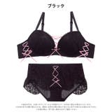 キューティレースアップブラジャー&フルバックショーツ | Dazzy | 詳細画像9 