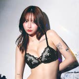 スパークルダークフラワーブラジャー&Tバックショーツ | Dazzy | 詳細画像3 