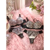 【三上悠亜着用】シャイニーブルームレースブラジャー&バック透けTバックショーツ | Dazzy | 詳細画像10 