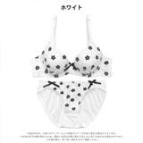 モノトーンフルーレットブラジャー&フルバックショーツ | Dazzy | 詳細画像10