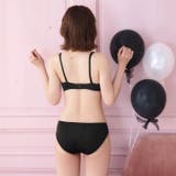 モノトーンフルーレットブラジャー&フルバックショーツ | Dazzy | 詳細画像8