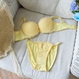 パステルピュアレース脇高ブラジャー&フルバックショーツ | Dazzy | 詳細画像11 