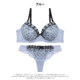 クラシックリボンレースブラジャー&バック透けTバックショーツ | Dazzy | 詳細画像12