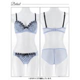【EFサイズ】クラシックリボンレースブラジャー&バック透けフルバックショーツ | Dazzy | 詳細画像17
