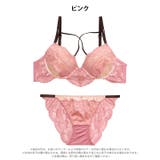 【EFサイズ】バイカラーレーシィサテンコードブラジャー&バック透けフルバックショ… | Dazzy | 詳細画像11