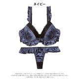ガーリーグロスサテンブラジャー&バック透けTバックショーツ | Dazzy | 詳細画像8 