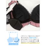 【EFサイズ】ガーリーグロスサテンブラジャー&バック透けフルバックショーツ | Dazzy | 詳細画像11