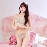 フローティングリボンレースブラジャー＆フルバックショーツ | Dazzy | 詳細画像7 