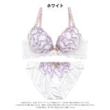 フローティングリボンレースブラジャー＆フルバックショーツ | Dazzy | 詳細画像8 