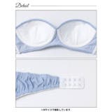 【ノンワイヤー】デニム風チューブブラジャー単品 | Dazzy | 詳細画像9